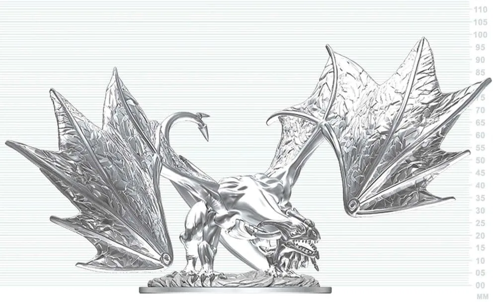 Dungeons & Dragons Miniature – Young Sapphire Dragon 20 cm