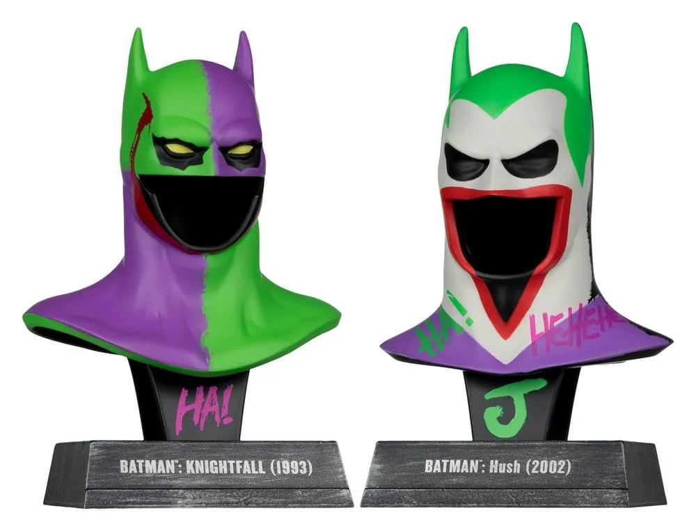 Batman Cowl Replicas – Hush & Knightfall Jokerized 2-Pack 1/3