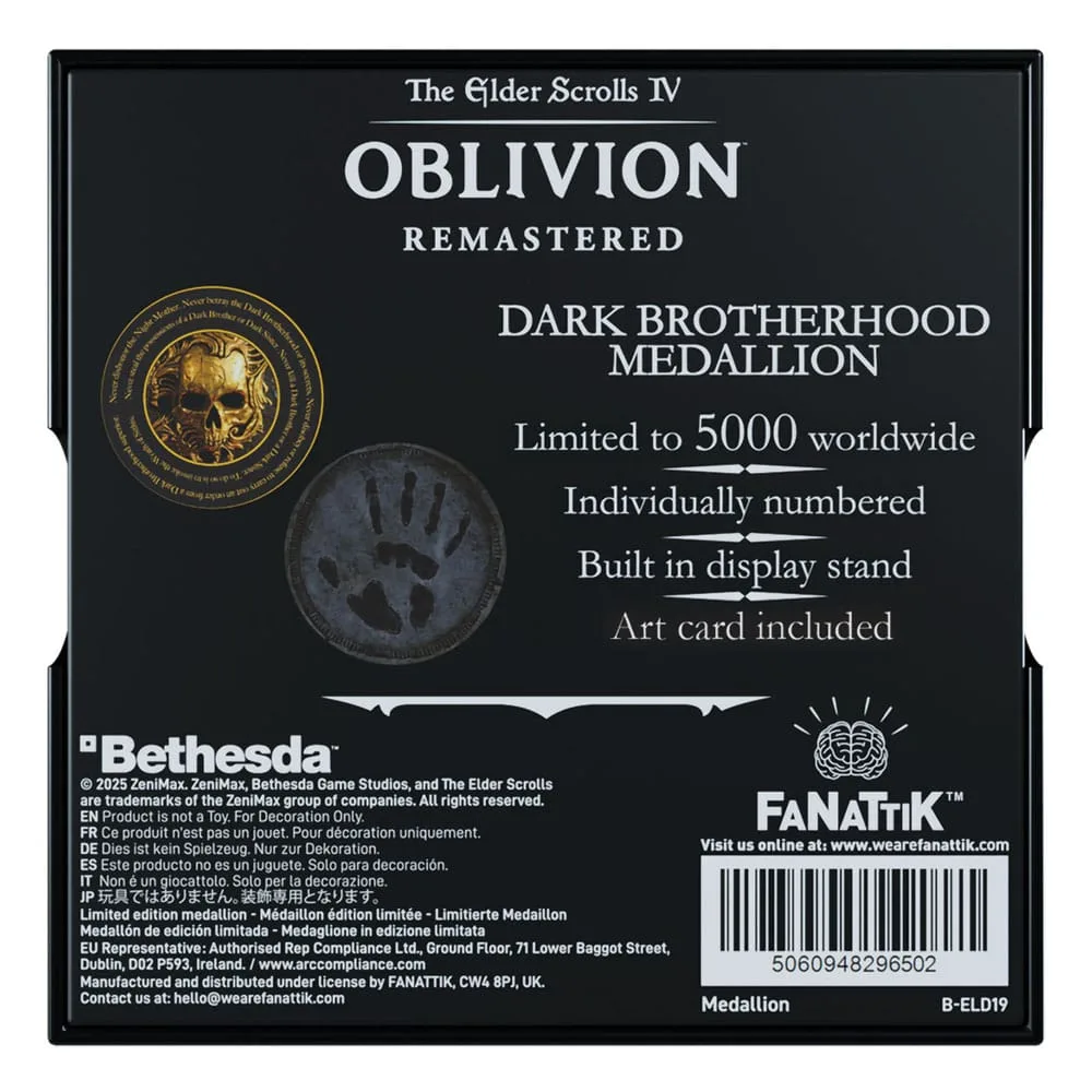 The Elder Scrolls IV Oblivion Medallion – Dark Brotherhood 7 cm 3