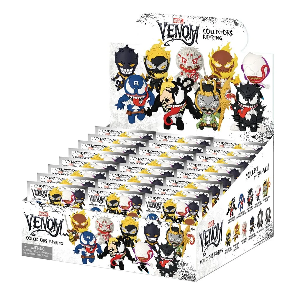 Marvel Bag Clips – Venom 3D Series 1 Display of 24 3