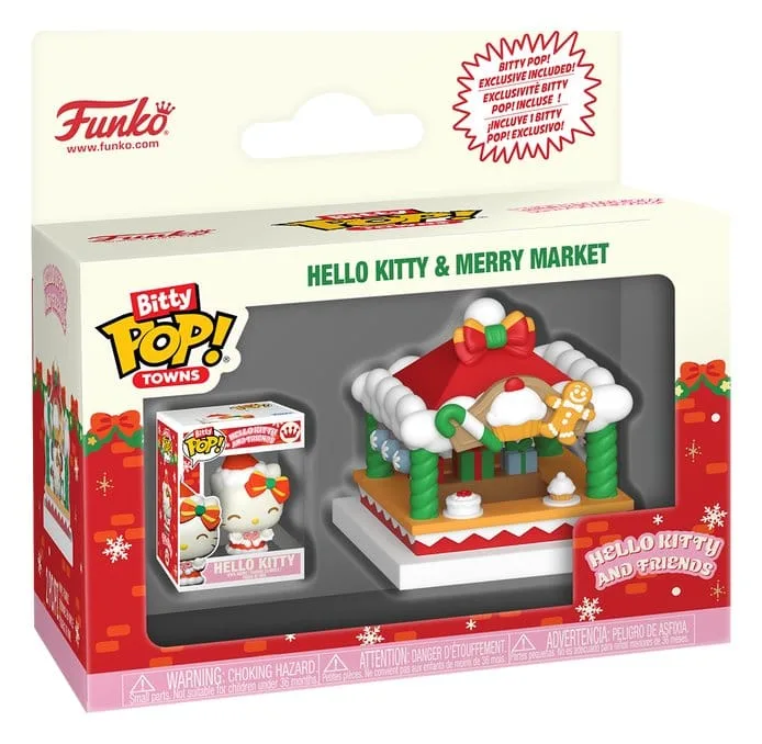 Hello Kitty Vinyl Figure – Bitty Pop Towns Merry Market 2 cm 5