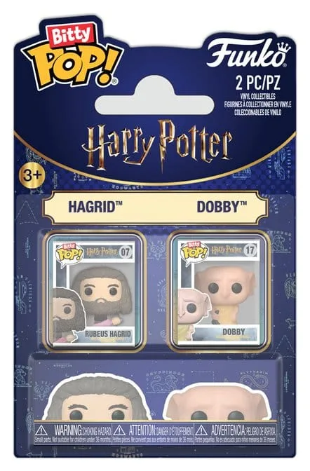 Harry Potter Vinyl Figures – Bitty Pop Hagrid and Dobby 2-Pack 2 cm