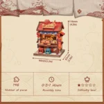 CuteBee Miniaturhaus-Bausatz – Osaka Takoyaki 12 x 9 cm 2