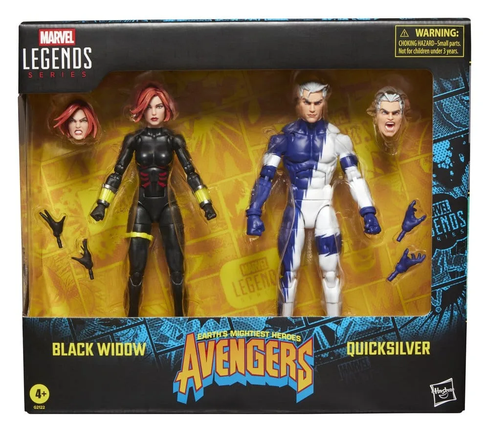 Avengers Actiefiguren – Black Widow & Quicksilver 2-pack 15 cm 2