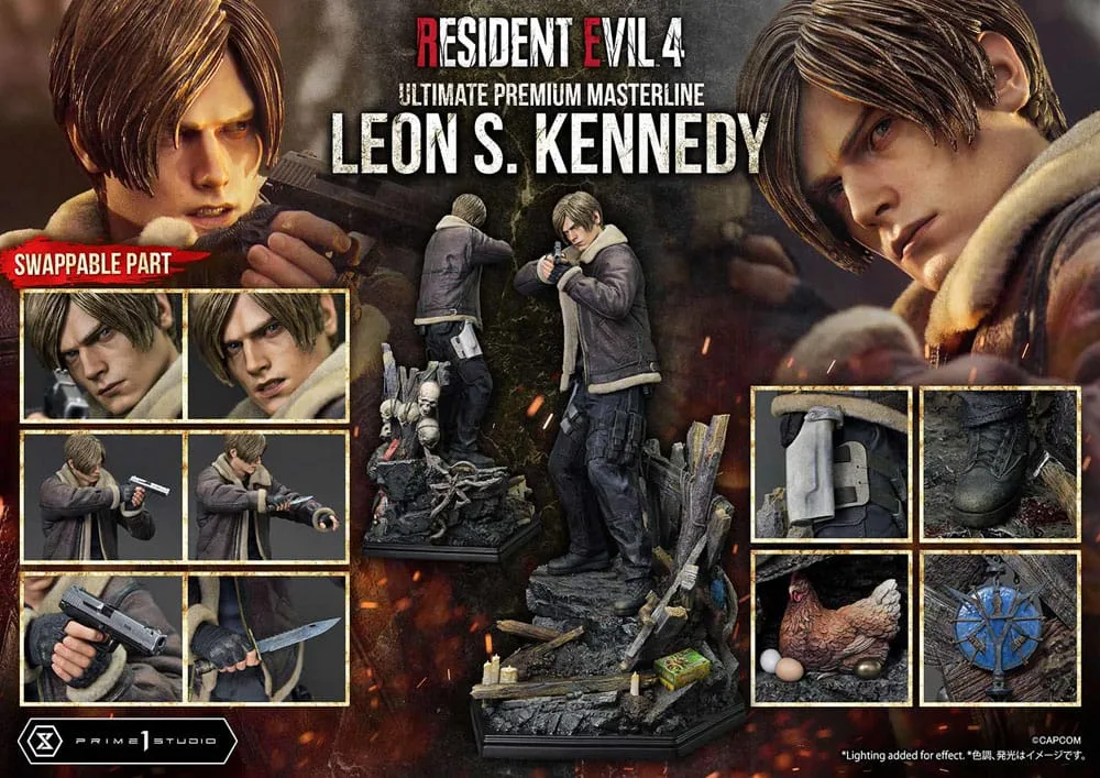 Resident Evil 4 Statue – Leon S. Kennedy 1/4 Scale 64 cm 5