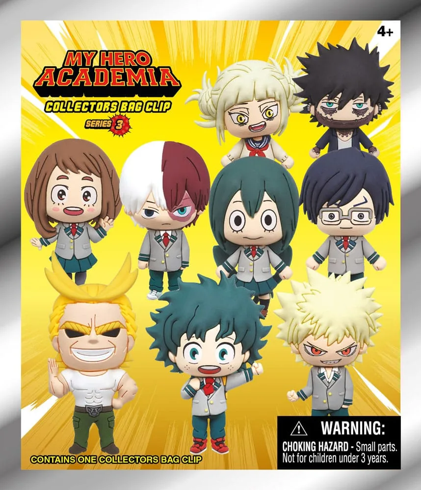 My Hero Academia PVC Bag Clips – Series 3 Display of 24 3