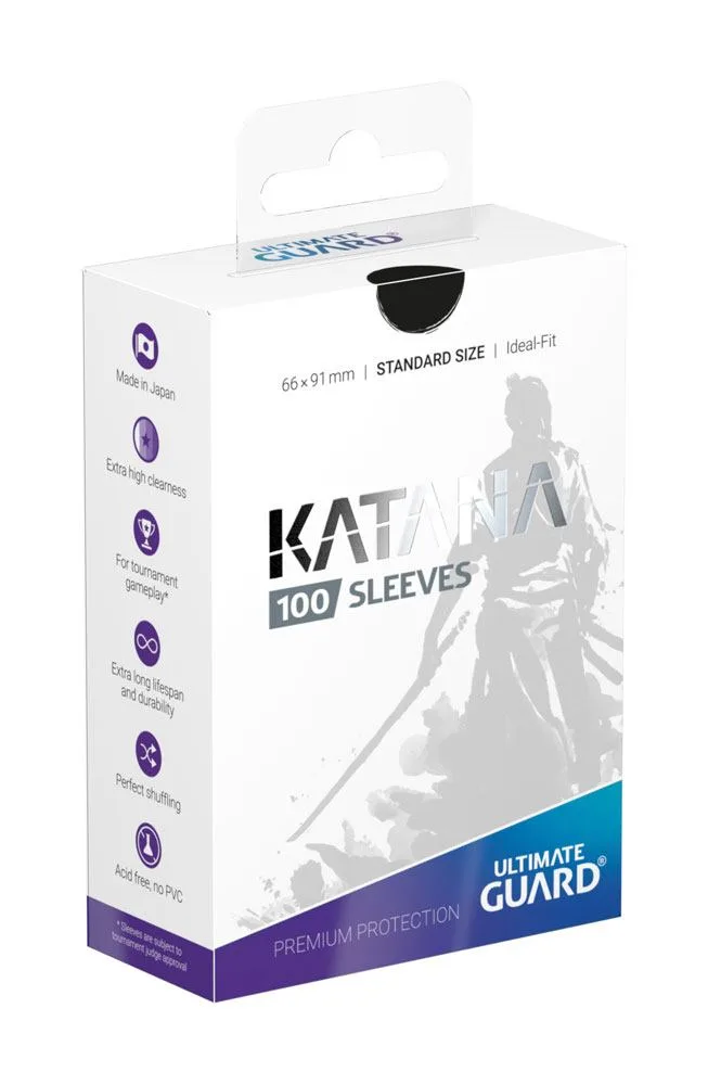 Ultimate Guard Card Sleeves – Katana Standard Black 100-Pack 1