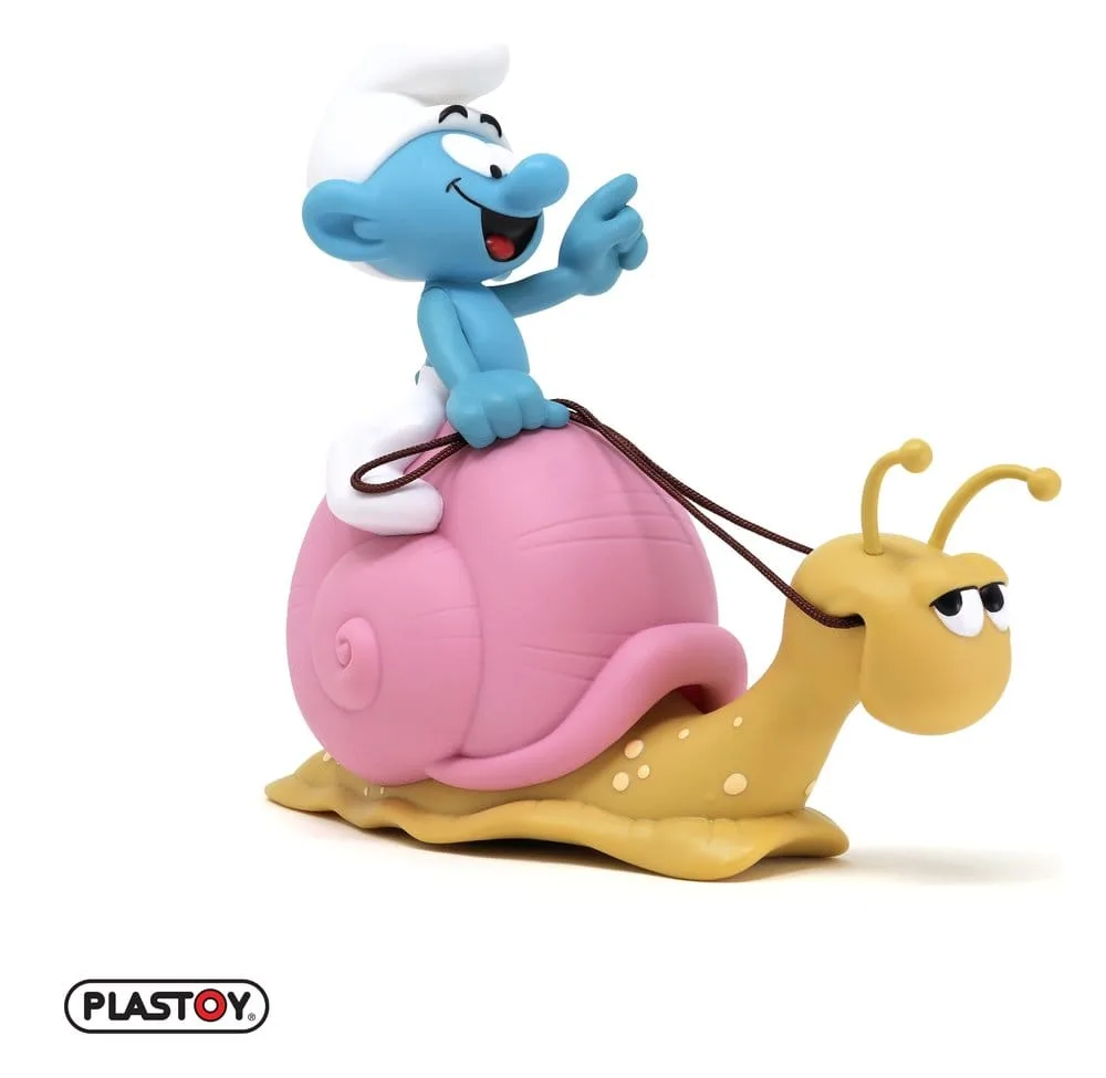 The Smurfs Money Box – Smurf on a Snail 19 cm 3