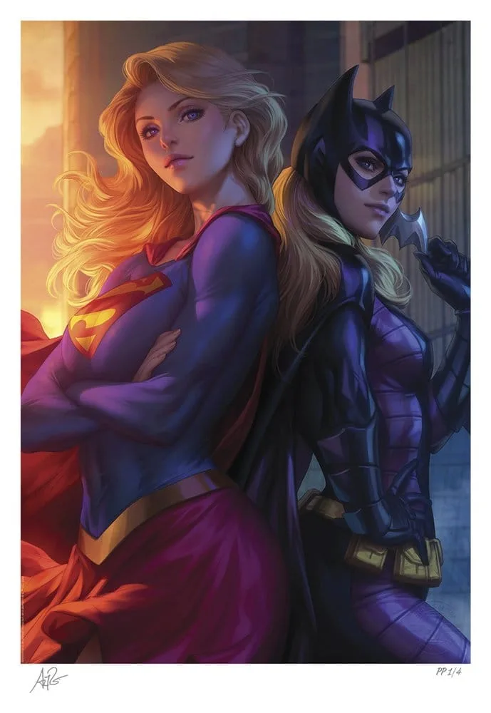 DC Comics Art Print – Supergirl and Batgirl Unframed 61 x 46 cm