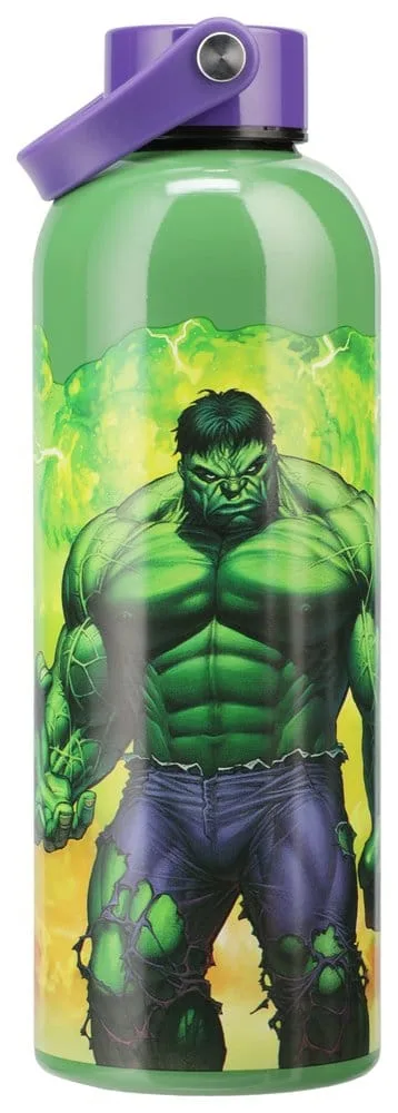 Marvel Water Bottle – Hulk Metal Bottle with Carry Loop