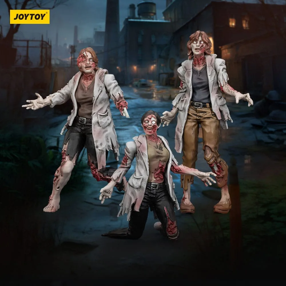 Zombie Dark Source Action Figures – Female Scientists 3-Pack 8 cm 11
