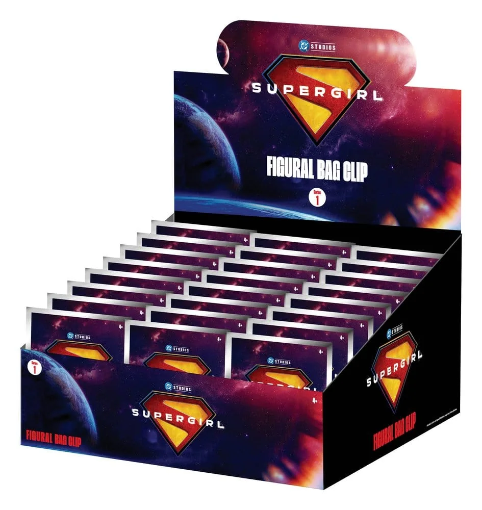 Supergirl Foam Bag Clips – Series 1 Display of 24