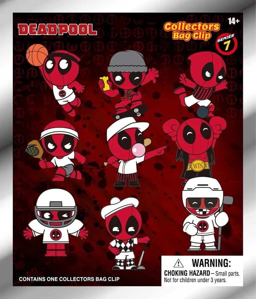 Deadpool Bag Clips – Series 7 Blind Bag Display 2