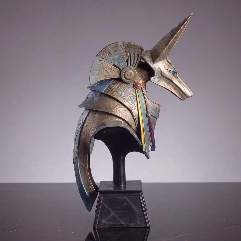 Stargate Desktop Replica – Anubis Jackal Guard Helmet 15 cm 4