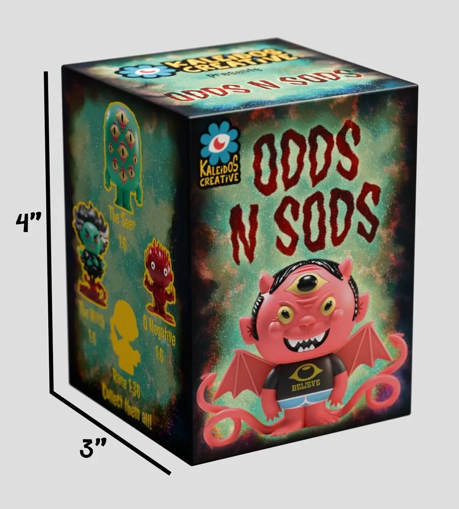 Odds N Sods Mini Figures – Series 1 Blind Box Display of 6 6 cm 9