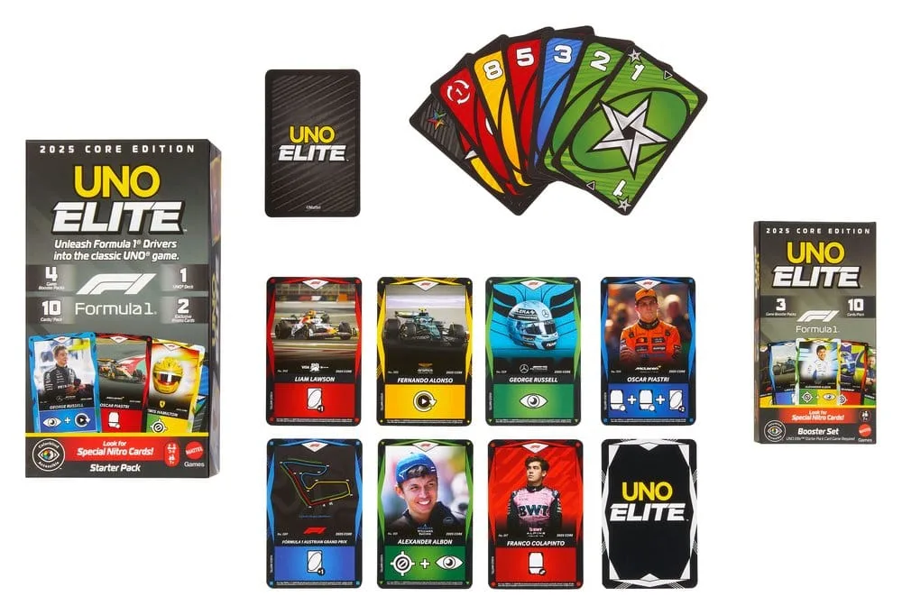 Formula 1 Card Game Expansion – UNO Elite F1 Booster Set 3