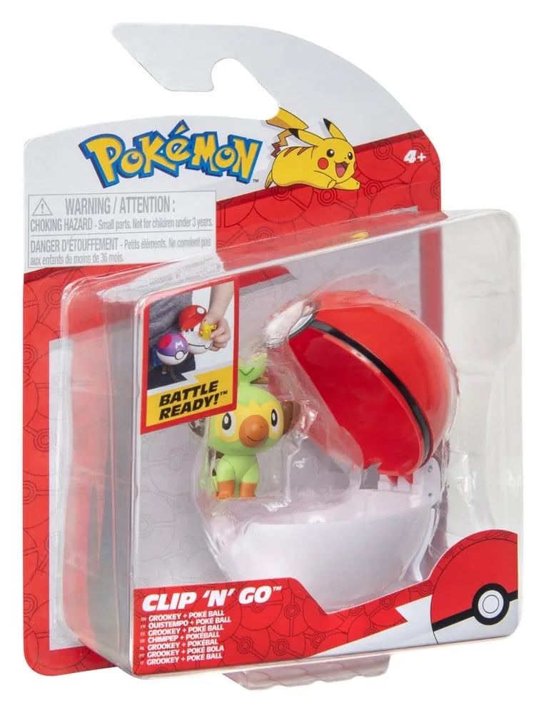 Pokémon Figure Set – Clip ‘n’ Go Grookey and Poké Ball 3