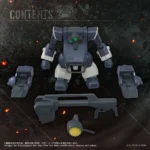 Armored Trooper Votoms Action Figure – Zwerg Wetlands Leg 7 cm 3