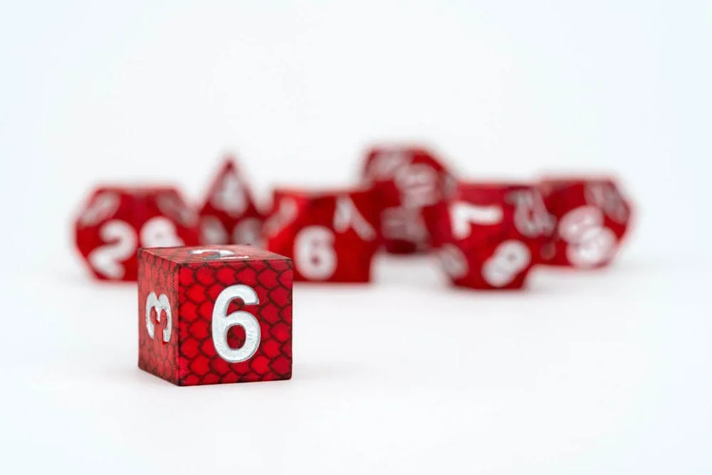 Dragon Storm Dice Set – Red Dragon Scales 16 mm 4