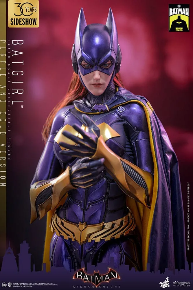 Batman Arkham Knight Action Figure – Batgirl Purple and Gold 30 cm 3