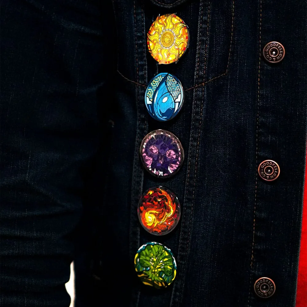 Magic: The Gathering Pins – Stained Glass Lands 10 Blind Boxes 11