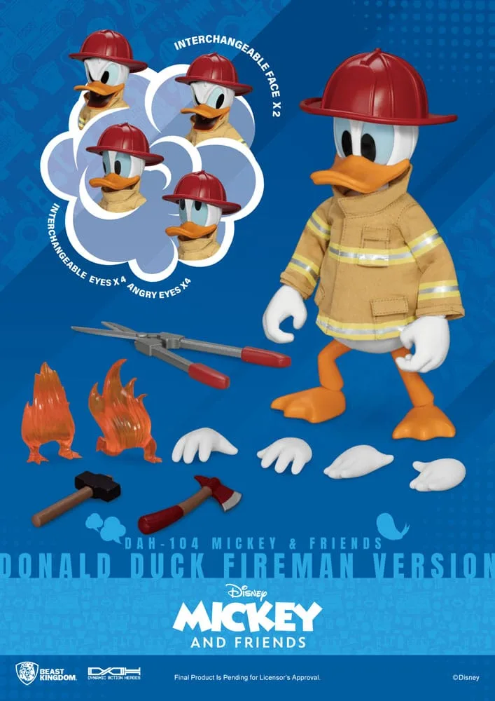 Mickey & Friends Action Figure – Fireman Donald Duck 1/9 24 cm 7