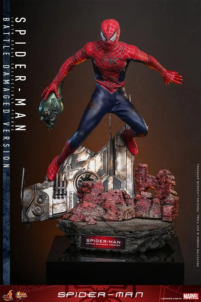 Spider-Man Action Figure – Battle Damaged 1/6 Scale 30 cm 5