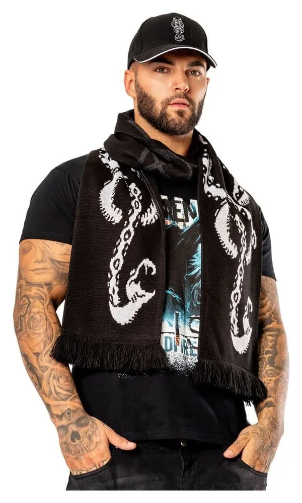 Harry Potter Scarf – Black Dark Arts Spell Long Length