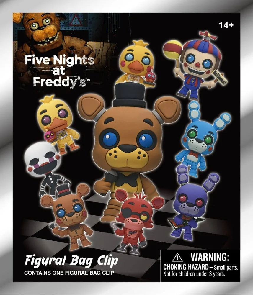 Five Nights at Freddy’s Bag Clips – Series 1 Display of 24 3