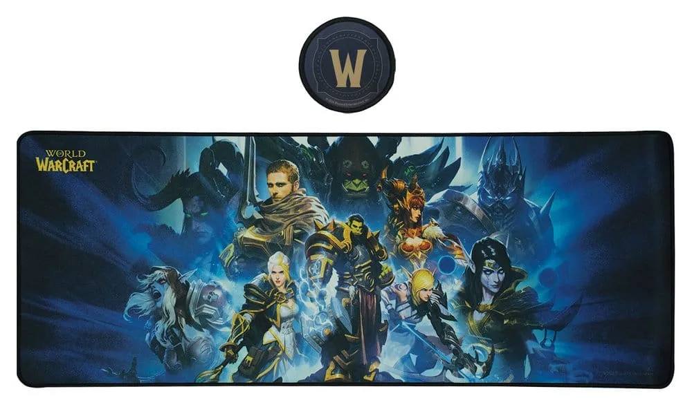 World of Warcraft Desk Pad & Coaster Set – Azeroth 80 x 30 cm