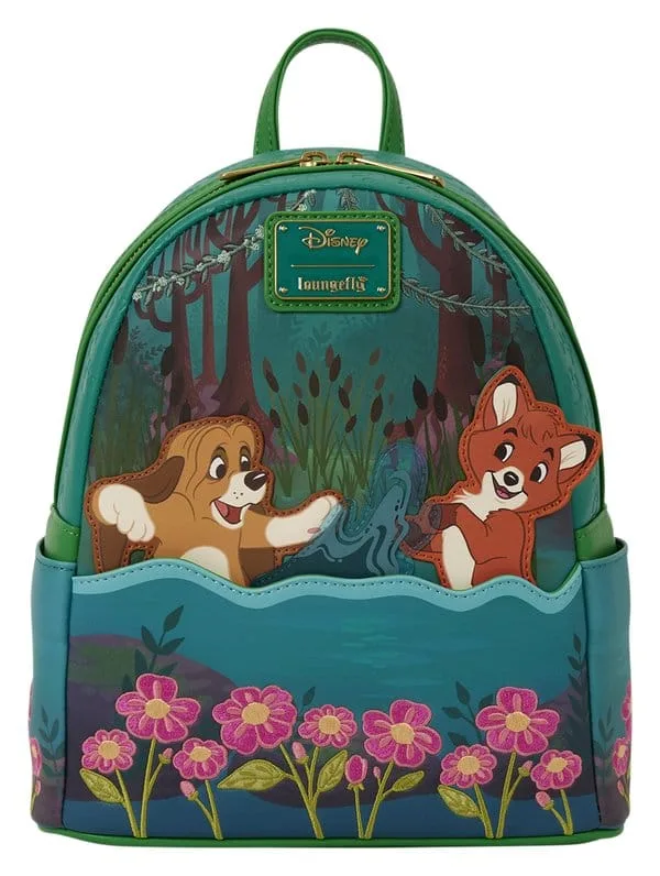The Fox and the Hound Mini Backpack – Loungefly 22 x 11 x 26 cm
