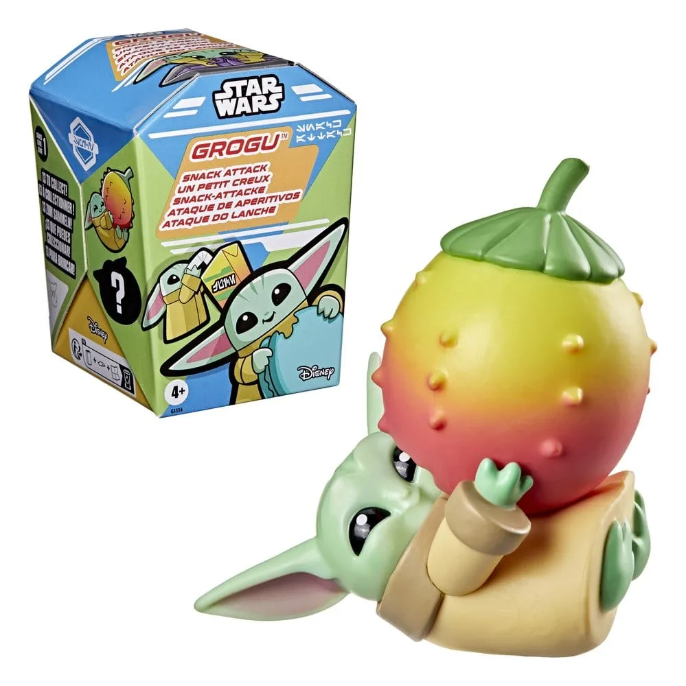 Star Wars Mini Figures – Grogu Snack Attack Series 1 Display of 24 4 cm 3