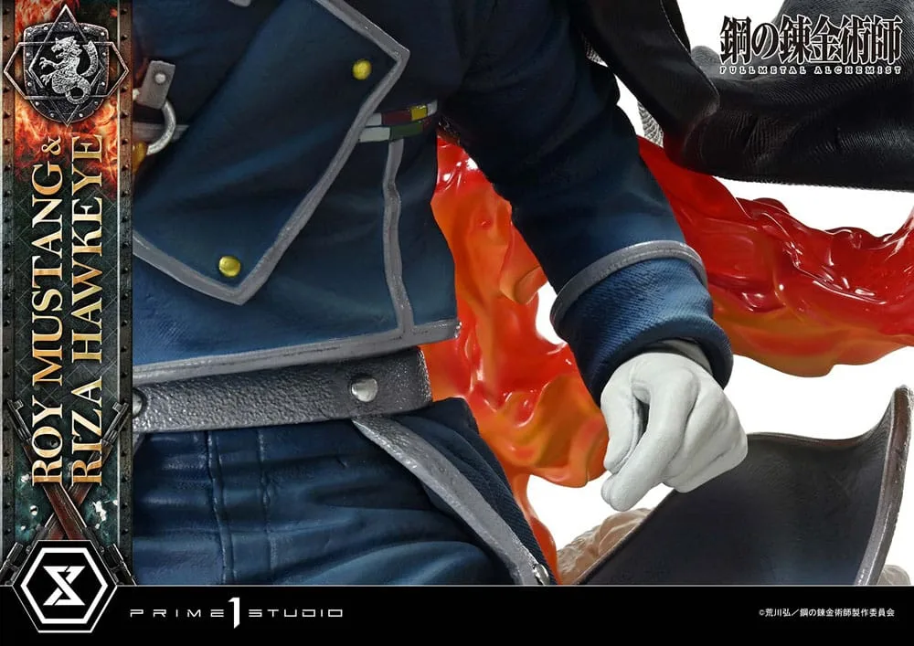 Fullmetal Alchemist Statue – Roy Mustang & Riza Hawkeye 50 cm 18