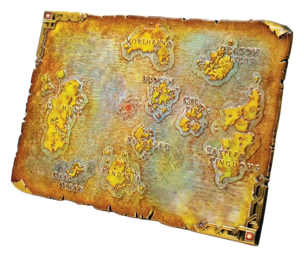 World of Warcraft Metal Map – Azeroth Limited Edition 12 x 18 cm 2