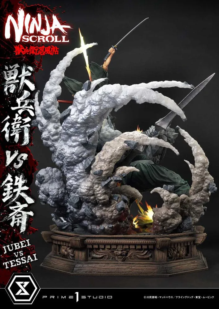 Ninja Scroll Statue – Jubei Versus Tessai 1/4 Scale 101 cm 6