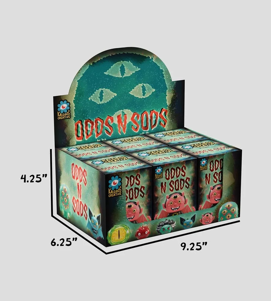 Odds N Sods Mini Figures – Series 1 Blind Box Display of 6 6 cm 12