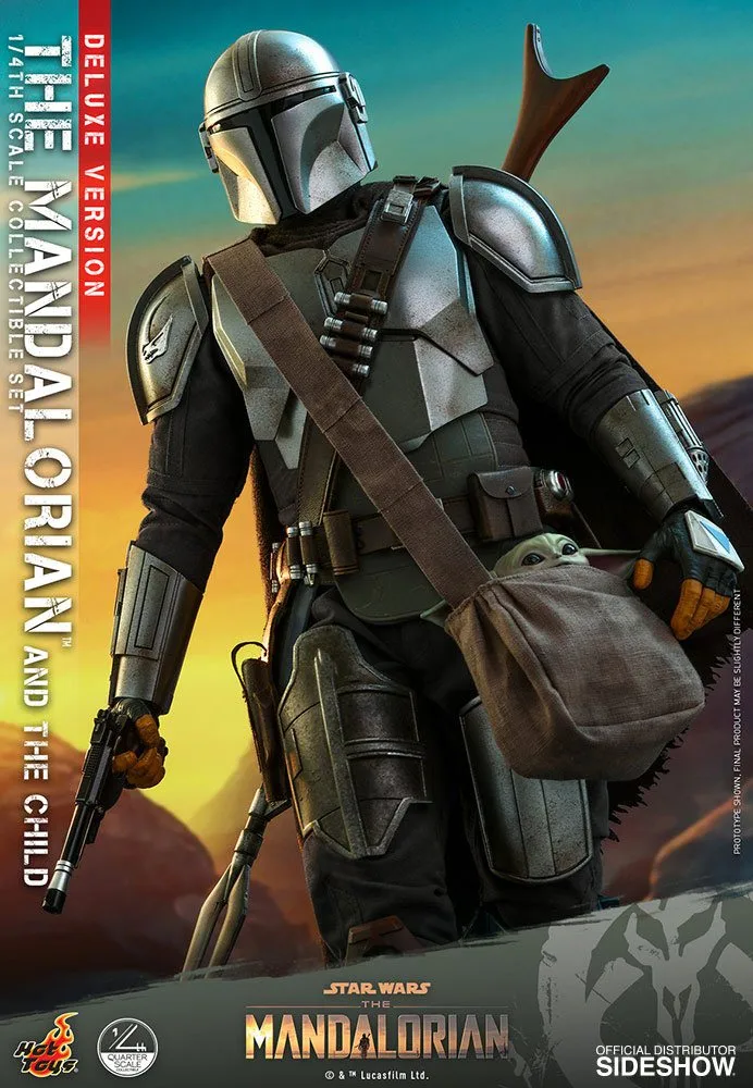 Star Wars Action Figures – Mandalorian and Child Deluxe 1/4 Scale 22