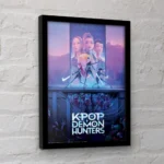 KPop Demon Hunters Framed Poster – Movie Key Art 30 x 40 cm 2