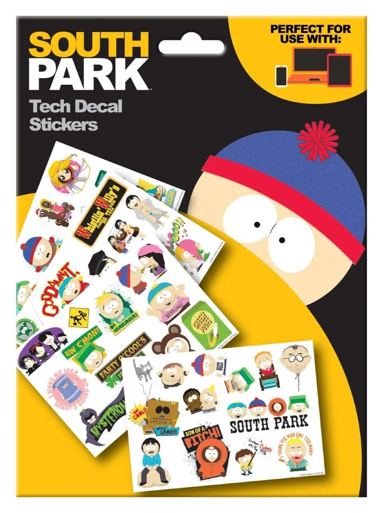 South Park Tech Stickers – Four Reusable Vinyl Sheets 5