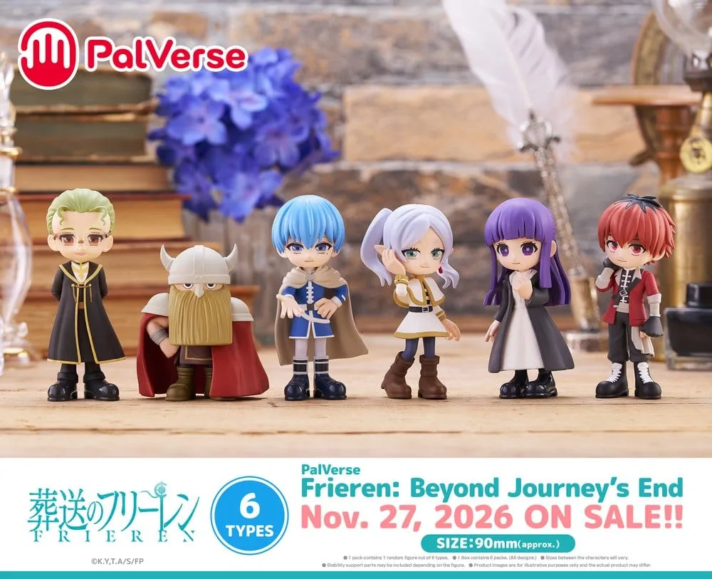 Frieren Beyond Journeys End Mini Figures – PalVerse Display of 6 18