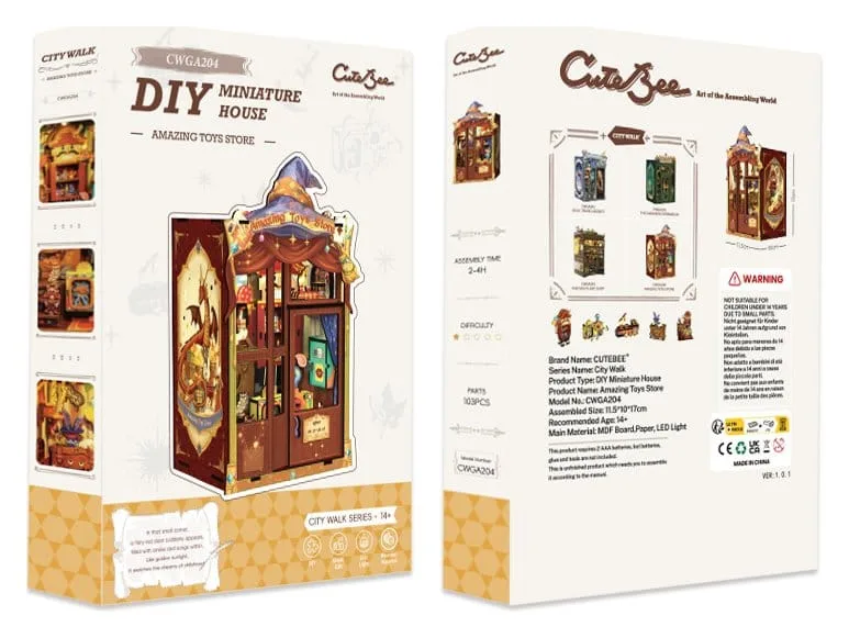 Speelgoedwinkel Book Nook – CuteBee Amazing Toy Store 17 x 12 cm 5