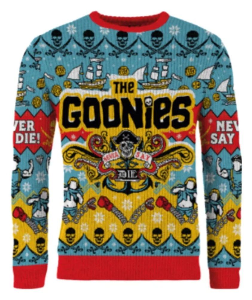 The Goonies Christmas Sweater – Never Say Die Design