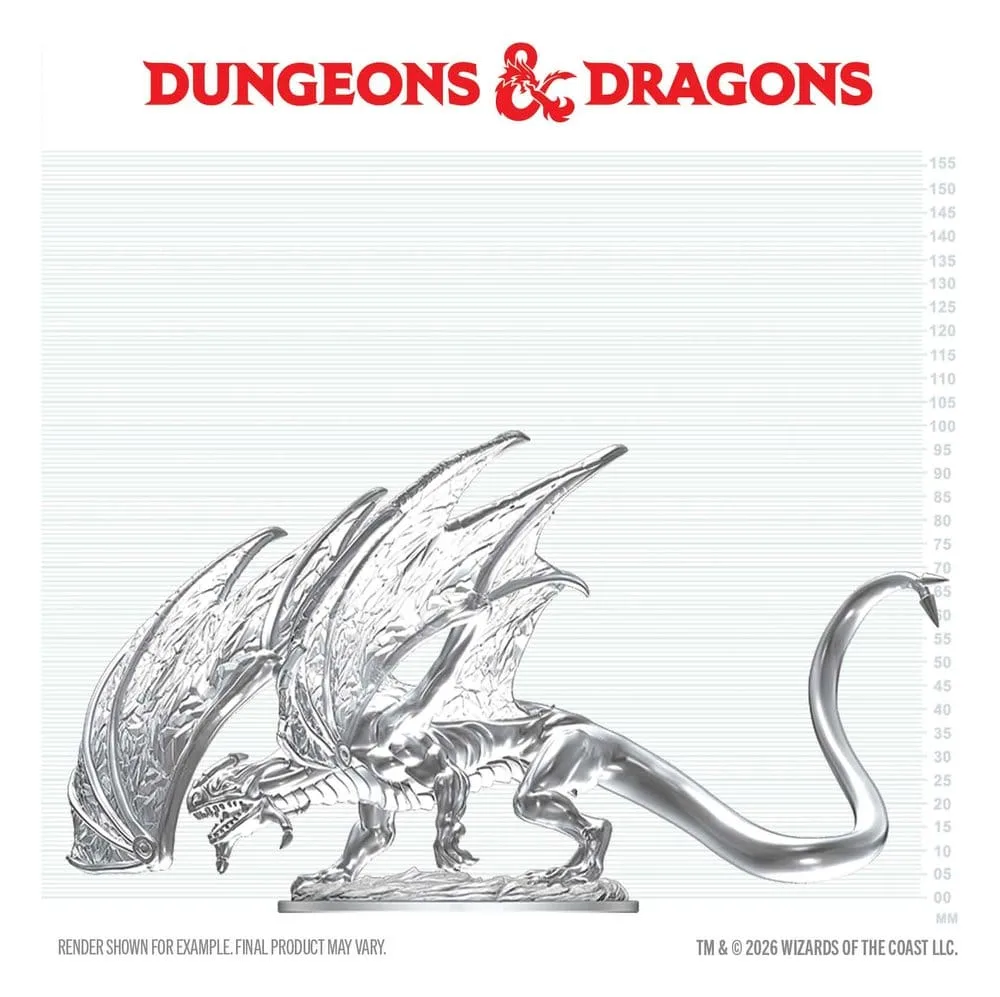 Dungeons & Dragons Miniature – Young Sapphire Dragon 20 cm 4