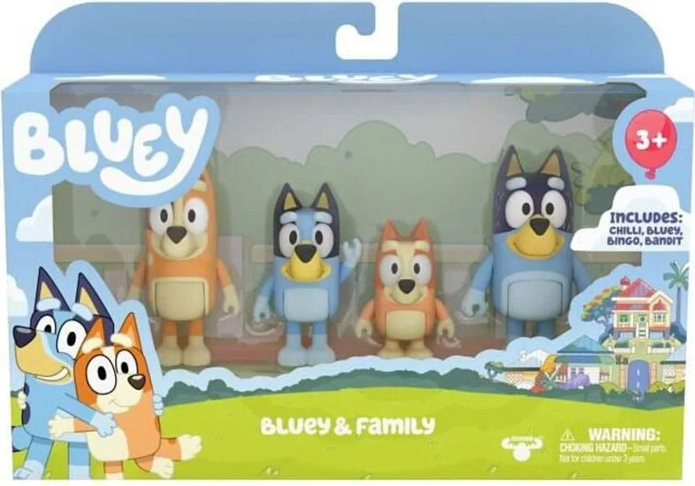 Bluey Figure Set – Family of Four 5–8 cm 7