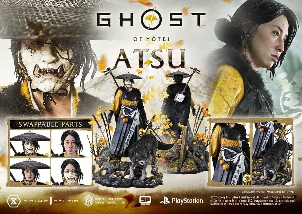 Ghost of Yotei Statue – Real Elite Masterline Atsu 59 cm 7