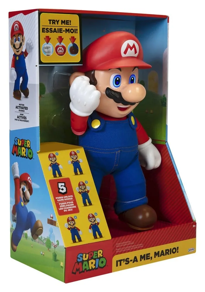 Super Mario Actiefiguur – It's-a-Me met geluid 36 cm 5