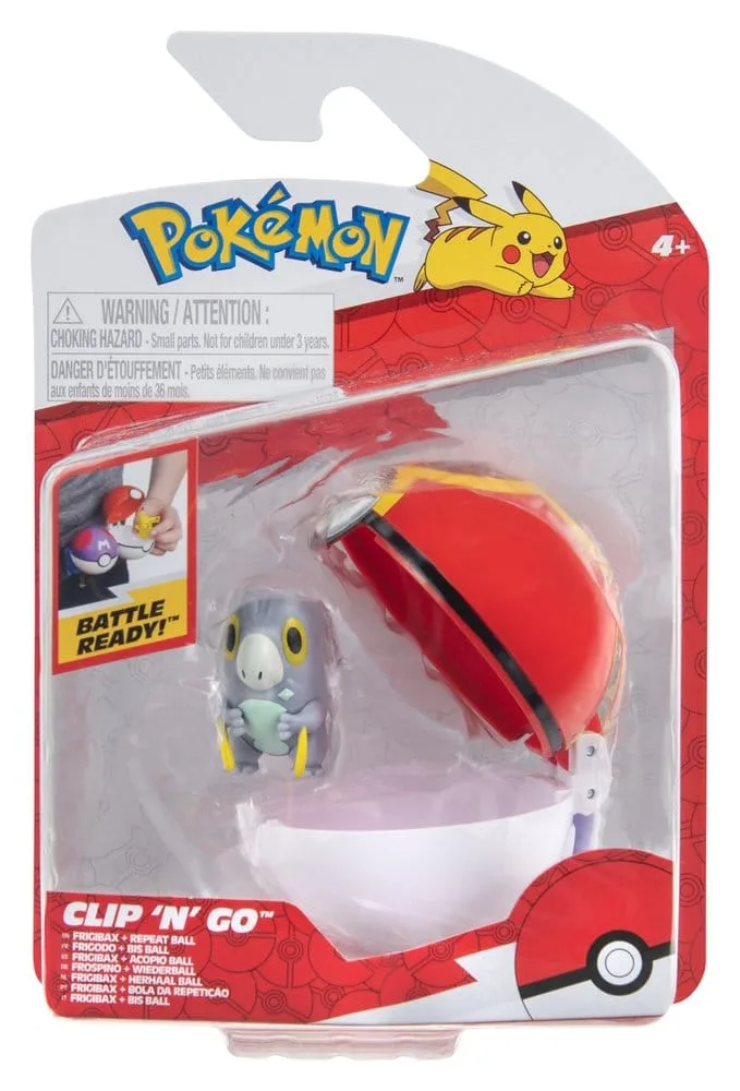 Pokémon Action Figure Set – Clip ‘n’ Go Frigibax and Repeat Ball 5