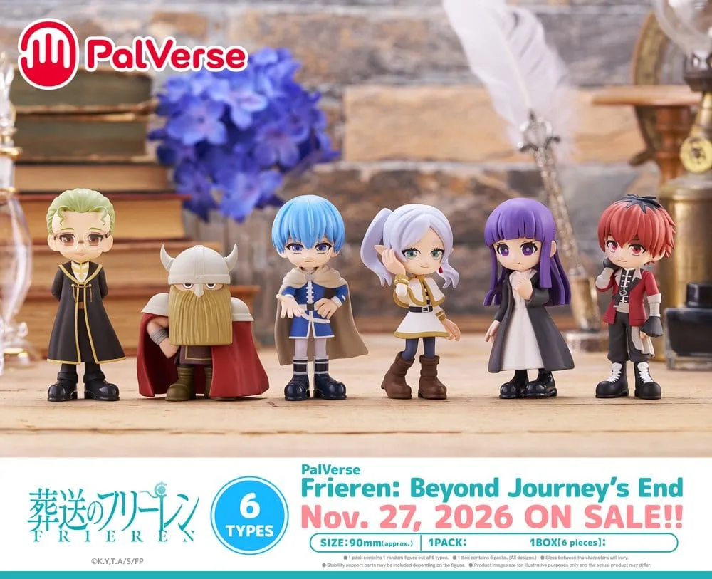 Frieren Beyond Journeys End Mini Figures – PalVerse Display of 6 17