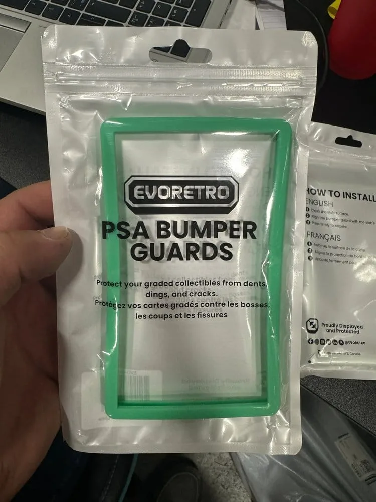 Evoretro Slab Bumper Protector – Mint Green for PSA Slabs