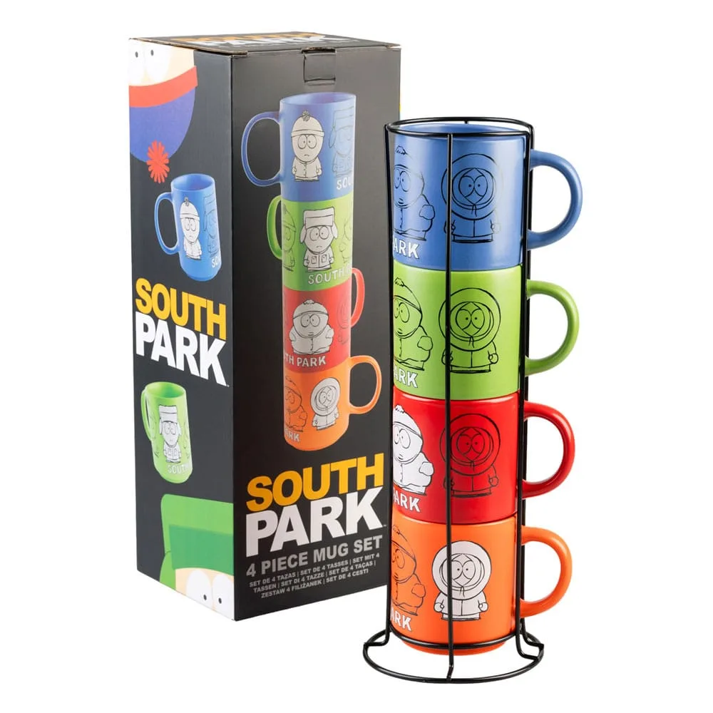 Harry Potter Mug Set – Four Ceramic Mugs with Stand 300 ml 5